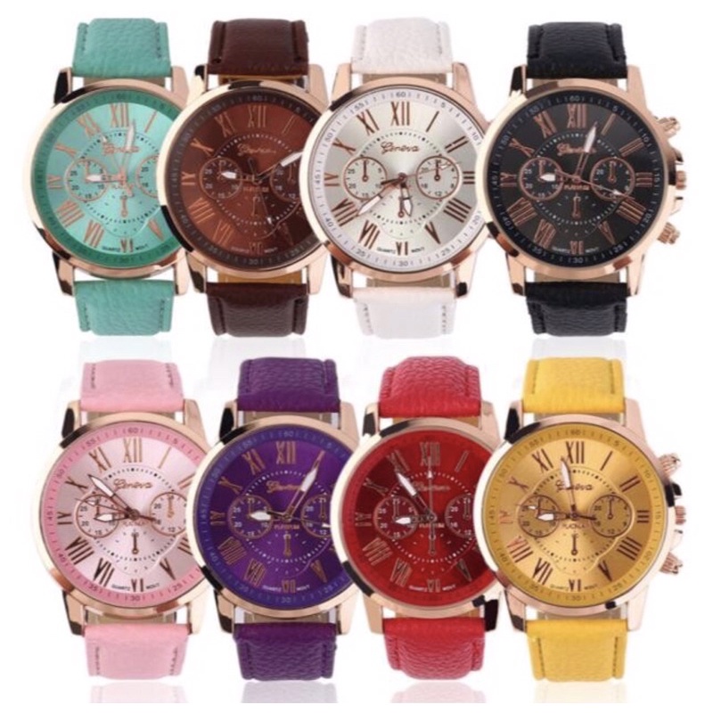 Relógio Pulseira De Couro Relógio Dourado Relógio Rosa Relógio Branco Relógio Preto Relógio Bonito Relógio De Pulso Relógio Feminino Promoção