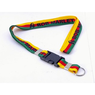 Cordão para pescoço Bob Marley  Reggae chaveiro com engate rápido crachá brinquedo e chupeta em Oferta na Shopee