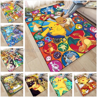 Pokémon Pikachu Crianças Tapete de desenho animado Quarto Bonito Cabeceira Dança Sala de estar Mesa de centro Tapete de 