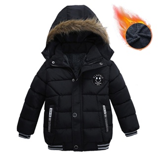 2022 Jaquetas De Inverno Para Meninos De 2-6 Anos De Idade Com Capuz Quente Grossa Jaqueta Outerwear Roupas Infantis em Oferta na Shopee