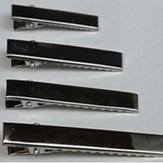 Presilha Bico de Pato Jacaré Niquelado Pacote com 50 ou 100 Peças nos tamanhos de 3/4/4,5 e 5,5 cm a escolher