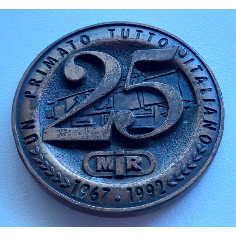 Medalha Italiana. Un Primato Tutto Italiano 1967 . 1992. Elimatec Moedas Antigas.