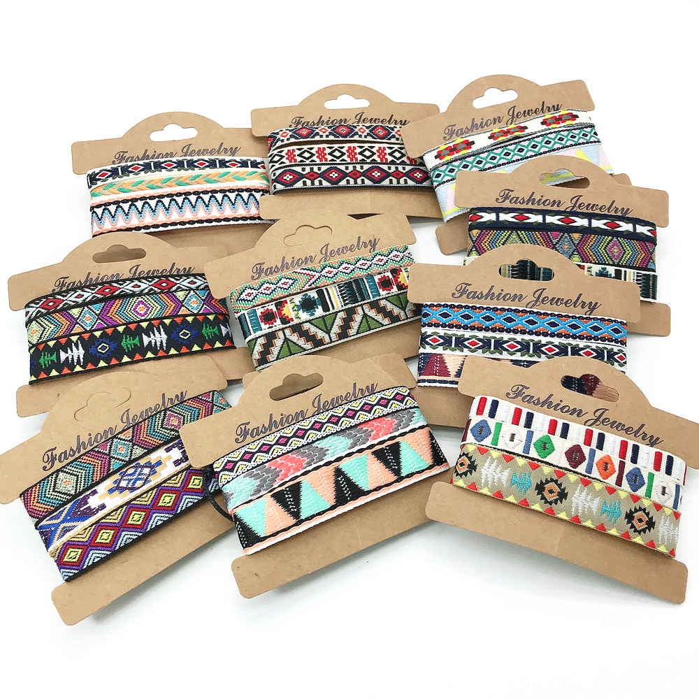 3pcs/Set Nova Pulseira De Amizade De Casal Feita À Mão Para Mulher Boho Pulseiras De Embrulho Étnico Homem Bangles Jóias Acessórios Presente