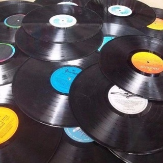 PROMOÇÃO: Lp disco vinil Grande 12” 30cm para decoração artesanato - lote 5 discos