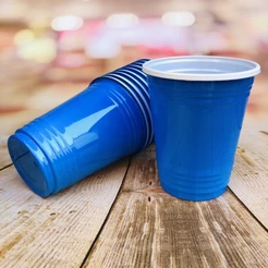 25 Copo Americano resistente Descartável 400ml Balada Festas // (CHOCO)