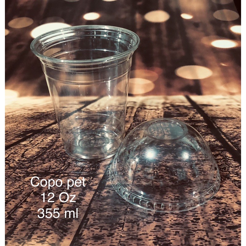 50 Copos Pet Felicidade Cristal 10 oz 300ml + Bolha Sem Furo ( Chocobraz ) - Home & Living