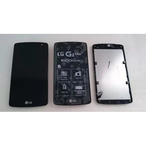 Tela Modulo lcd Display frontal compatível LG G2 lite D290 D295 D392 preto C/aro