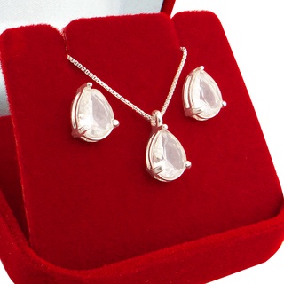Conjunto Prata De Lei 925 Cordão + Brincos Original Garantia