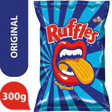 BATATA RUFFLES 300 GRAMAS , DORITOS 300 GRAMAS , CEBOLITOS 190 GRAMAS (GIGANTE)