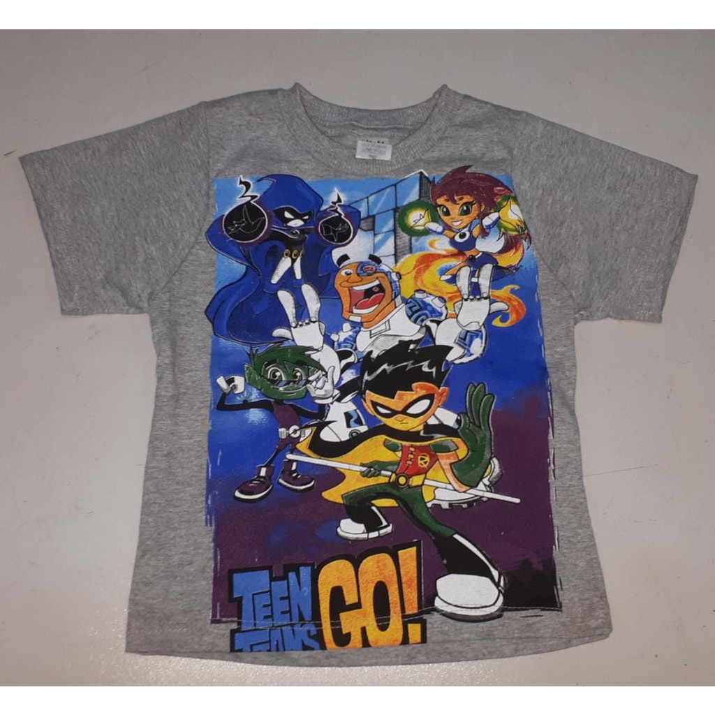 Camiseta Blusa Infantil Jovens Titãs Teen Titans Robin Ciborgue Ravena Estelar Mutante MAJ409