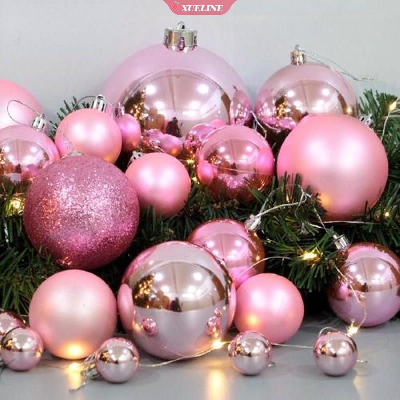 Bolas De Natal Rosa 24 Peças 3-5 Cm Caixa De Presente De Bola De Natal  Árvore De Natal Decoração De Círculo De Natal Decoração De Festa Em  Casa-LIXUE | Shopee Brasil