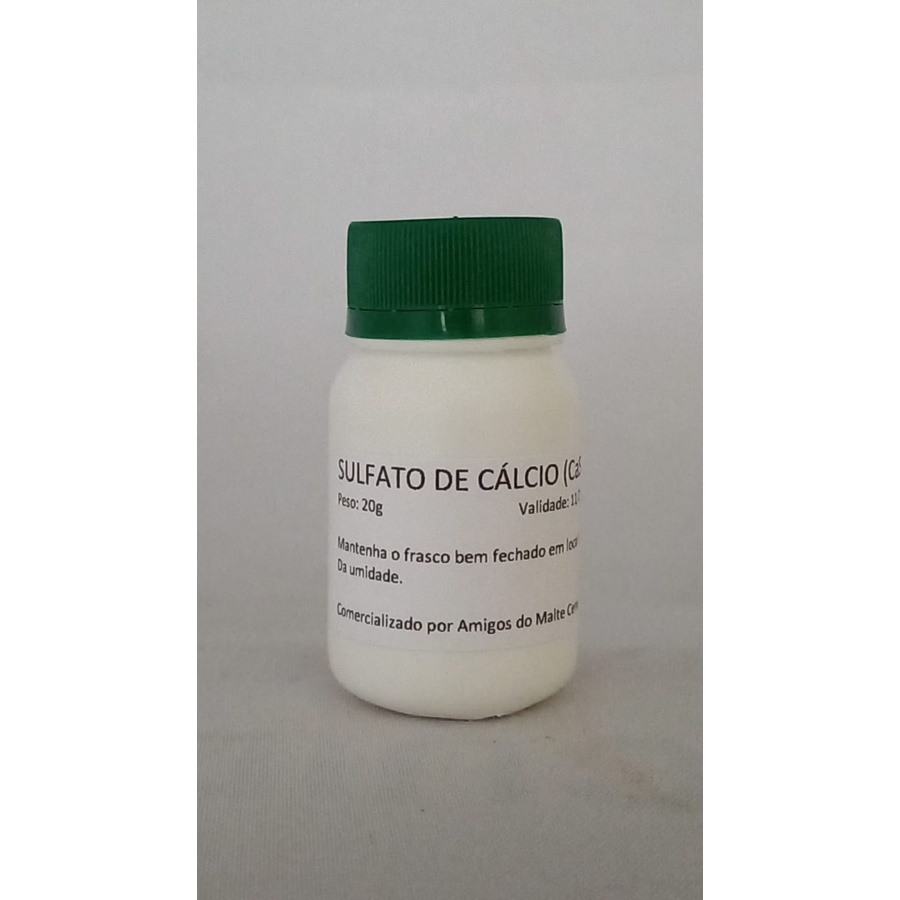 SULFATO DE CALCIO PA - CaSO4 - 20G | Shopee Brasil