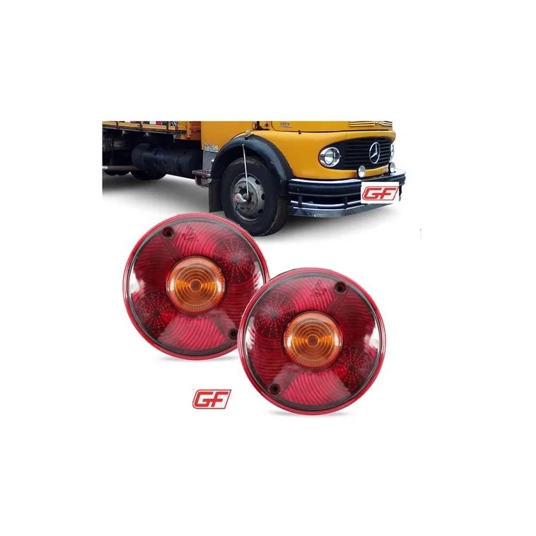 2 Lente Lanterna Trasei M Benz Mb 1111 1113 Ovo Frito Gf0016