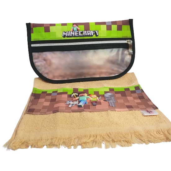 Necessaire Higiene Bucal Personalizado com Nome Minecraft em Oferta na Shopee