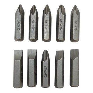 Kit Jogo Bits Ponteira Fenda/philips P/ Chave Impacto 10pçs