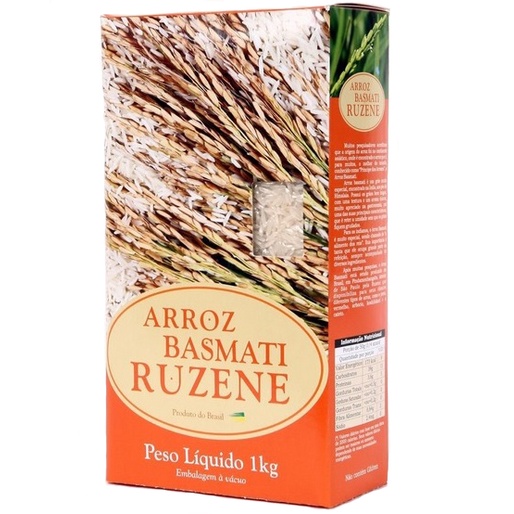 Arroz Aromático Indiano Basmati 1KG Ruzene