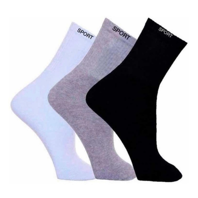 Men's and women's sports stockings  Oferta especial Kit 12 Pares Meia Cano Longo Alto Esportes Atacado Revenda Oferta fast shipping