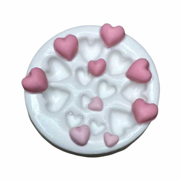 Molde De Silicone Corações Charminho Molde Para Biscuit Molde Para Confeitaria 1718 em Oferta na Shopee