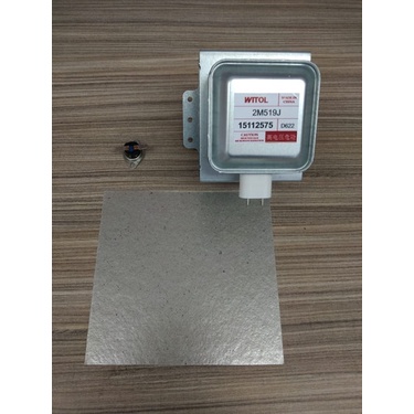 Magnetron 2m519j + Tampa De Mica 14x14 Cm + Termostato 120°c
