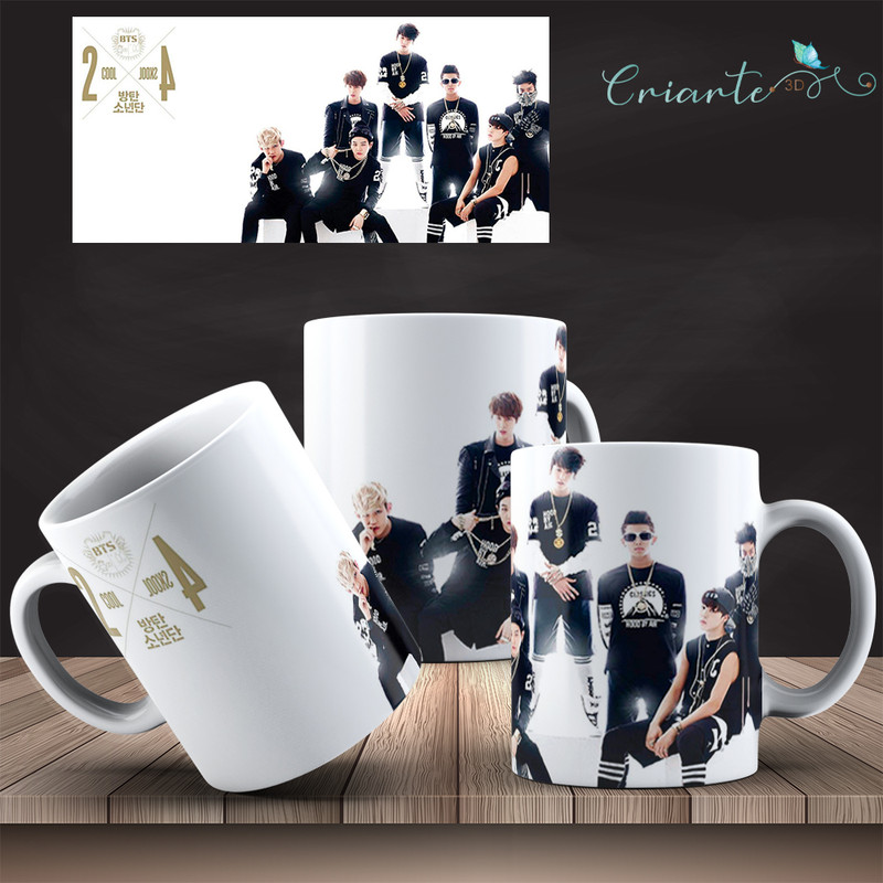 Caneca Porcelana BTS Modelo #02