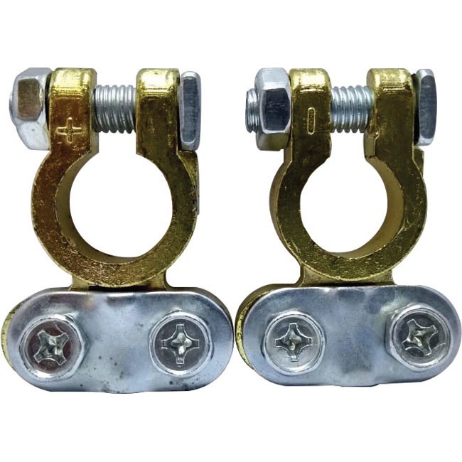 Kit 2 Terminais De Bateria Universal Para Carro 12V Positivo/Negativo em Oferta na Shopee