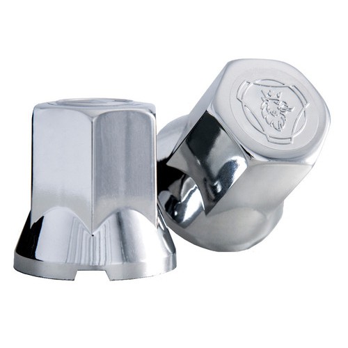 Kit 100 Capa De Porca Caminhão Sc 113 124 S4 S5 Cromada 33mm