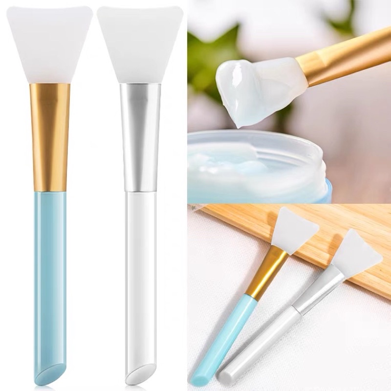kit 2 Pincel de máscara facial aplicador de silicone colorido