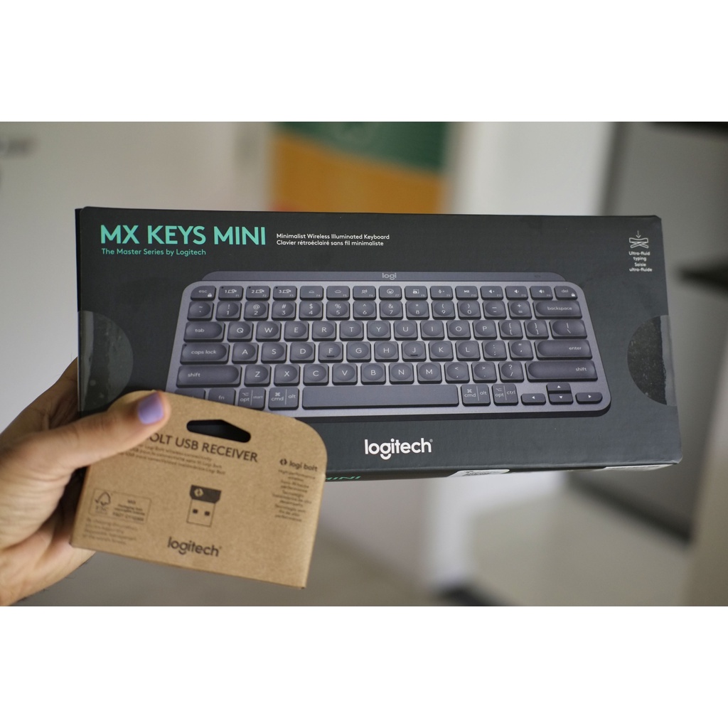 Teclado Sem Fio Logitech MX Keys Mini Grafite Novo Shopee Brasil