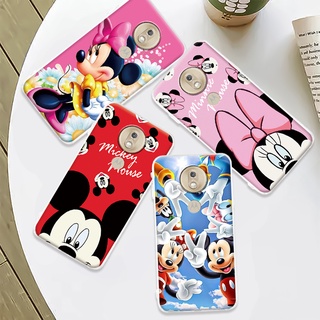 Capa De Celular Flexível Tpu Mickey e Minnie Para Motorola Moto G7 Play