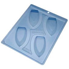 Forma "barca " acetato com silicone 3 partes  cod
