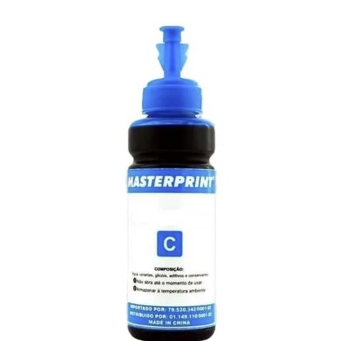 TINTA MASTER REFIL BULK INK HP CYAN 100MLTinta Hp Cyano c/100ml Específica para uso em impressoras e multifuncionais equipadas com Ecotank, Tanque de tinta, sistema de Bulk Ink e cartuchos recarregáveis. - Embalagem Original envazada e lacrada de fábrica