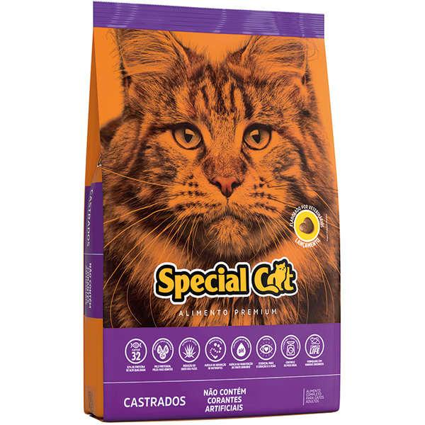Racao Special Cat Gatos Castrados 10,1kg em Oferta na Shopee