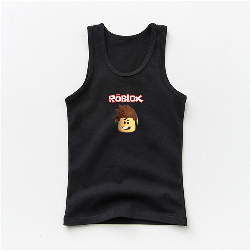 Camisa Sem Manga De Algodao Estampa Roblox Para Meninos Shopee Brasil - entrega rápida algodão minecraft roblox dos desenhos