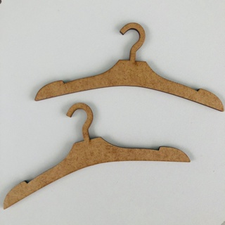 Kit com 12 mini cabides 15x7 em mdf de 3mm em Oferta na Shopee