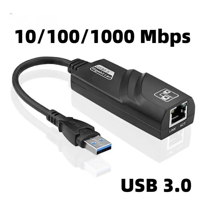 Adaptador Rede Ethernet Usb 3.0 Rj45 10/100/1000 Cabo