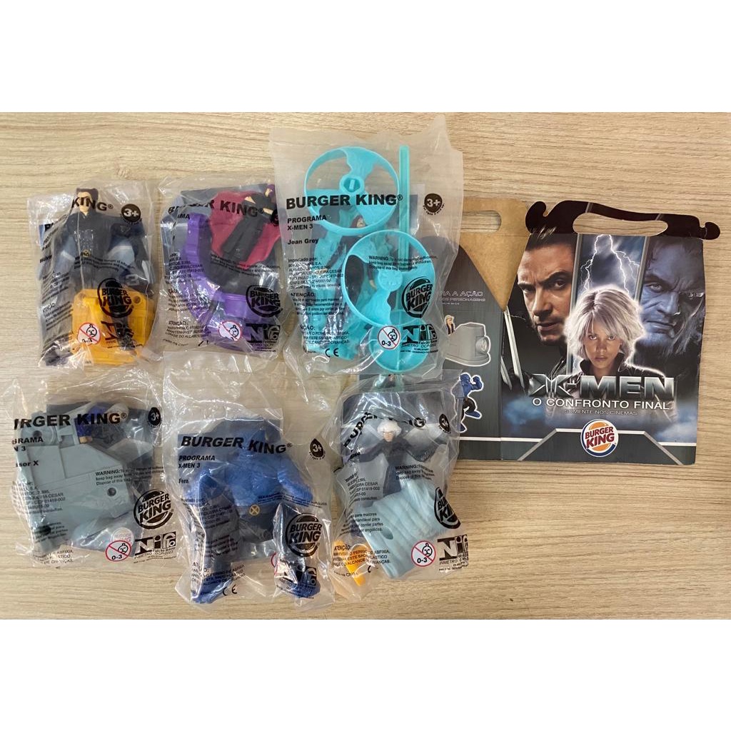 Brinquedos Coleção X-Men O Confronto Final Burger King - 6 Personagens