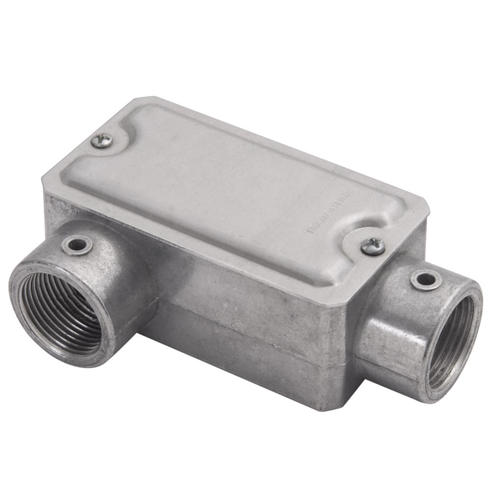 Condulete Tipo Lr Fixo Cinza Aluminio 1 Polegada Conduletzel - Home & Living