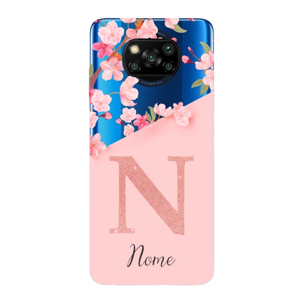 Capinha para Xiaomi Poco X3 Pro Anti Impacto Personalizada com nome - Delicate Flowers