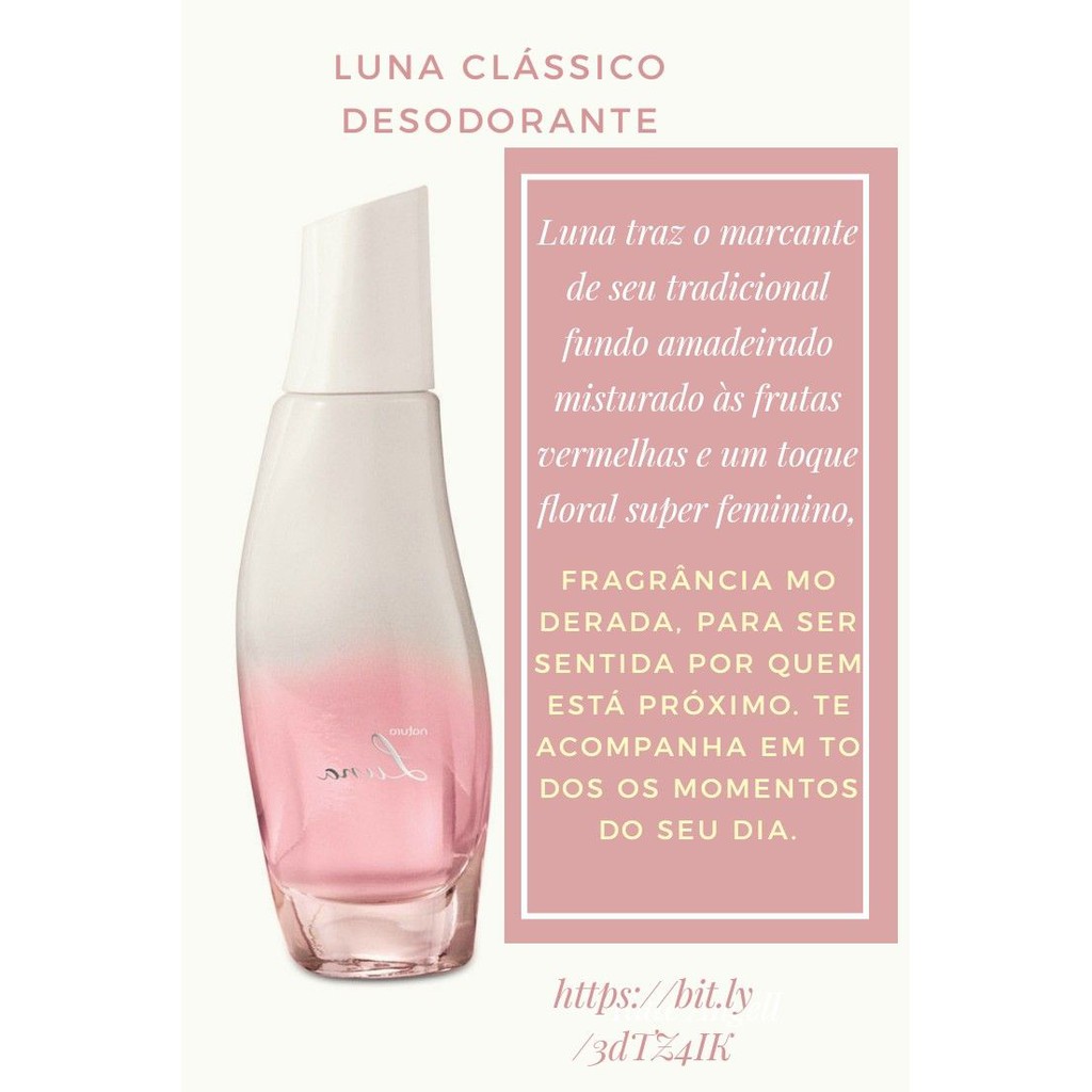 Luna Tradicional Floral Absoluta Fascinante Natura Perfume Feminino 75ml |  Shopee Brasil