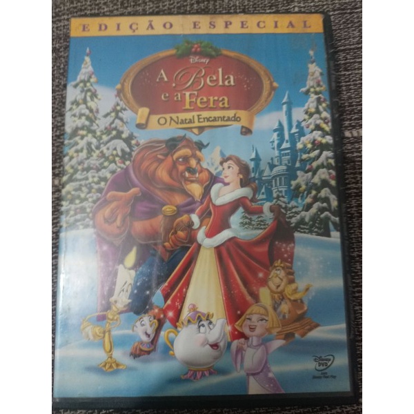 A Bela e a Fera O Natal Encantado DVD - Disney | Shopee Brasil