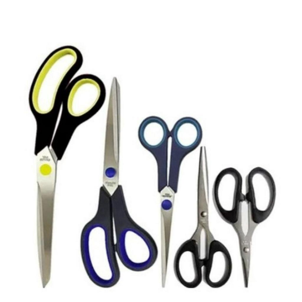 Kit Tesoura 5 tesouras Aço Inoxidavel