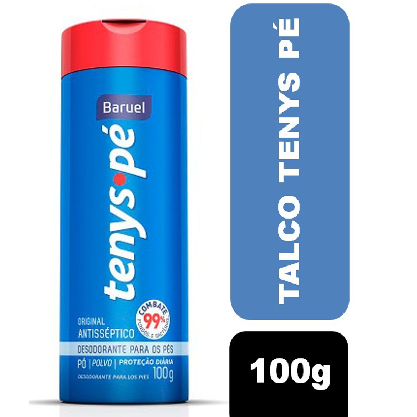 TALCO 100g DESODORANTE PARA OS PÉS TENYS PÉ BARUEL ORIGINAL