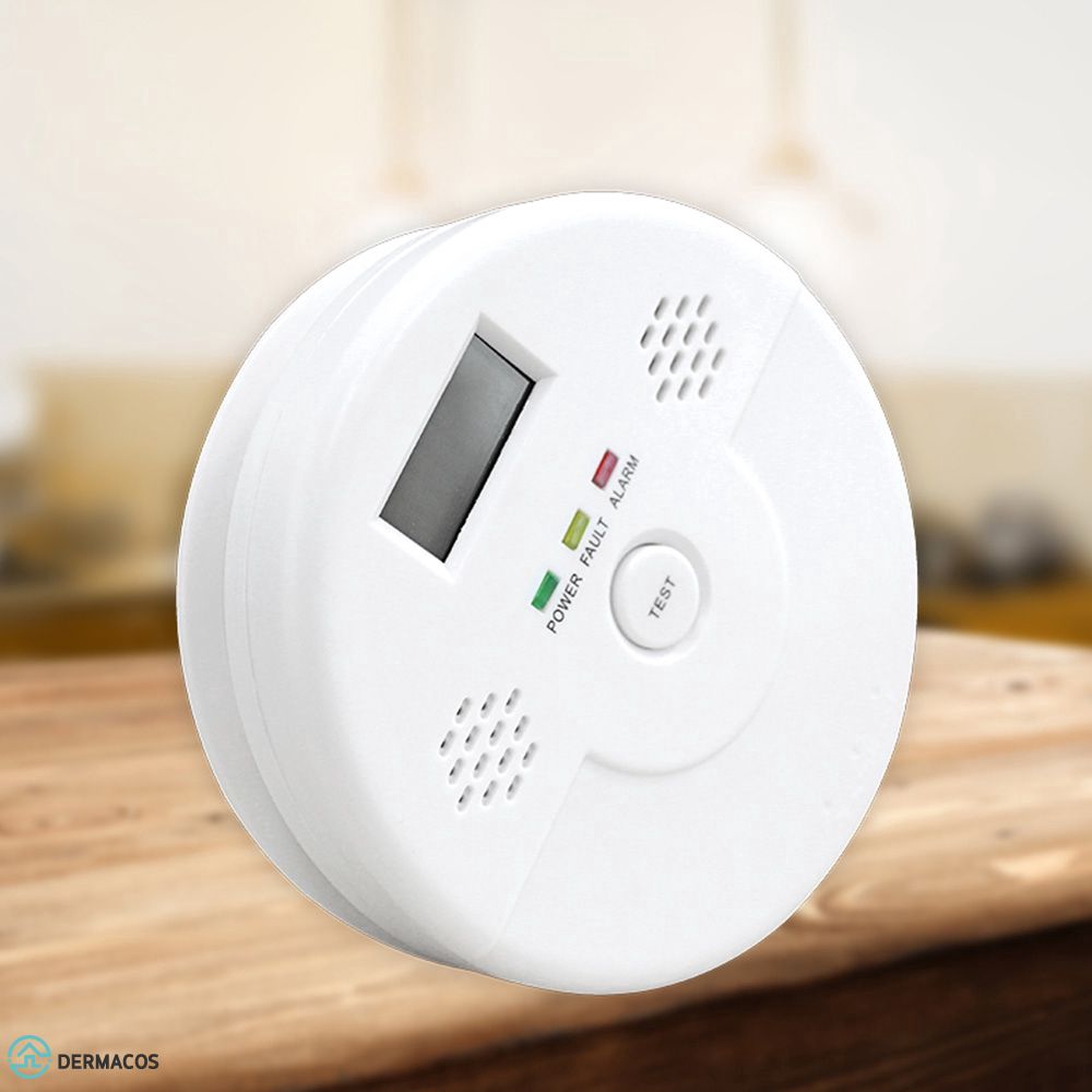 Sensor Alarme De Vazamento De Carbono Monoxido De Gas Venenoso Co Detector De Monoxido De Carbono Display Lcd Der Shopee Brasil