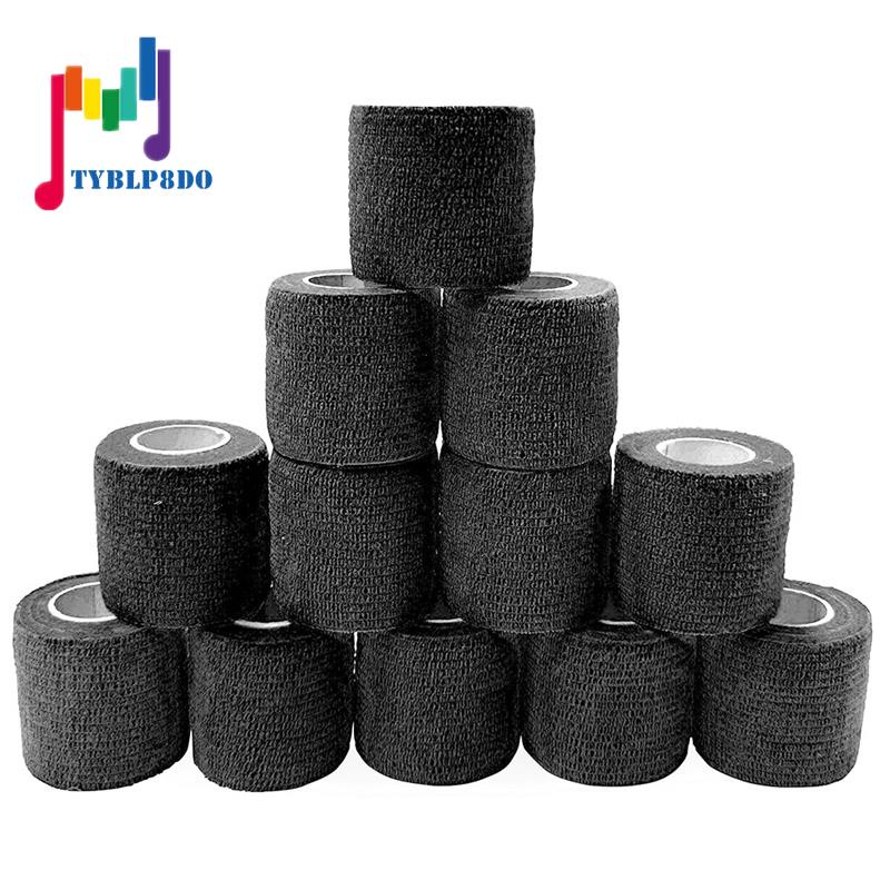 6 Peças/12/14 Bandagem Autoadesiva Elástica Preta 5 cm Fixa Esportiva Para Lesões Esportivas E Tratamento Animais De Est em Oferta na Shopee