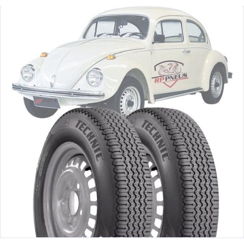 2 Pneu De Fusca 5.60-15 79p - Technic - Novo -t-300