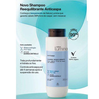 Natura Lumina Shampoo Reequilibrante Anticaspa 300ml | Shopee Brasil