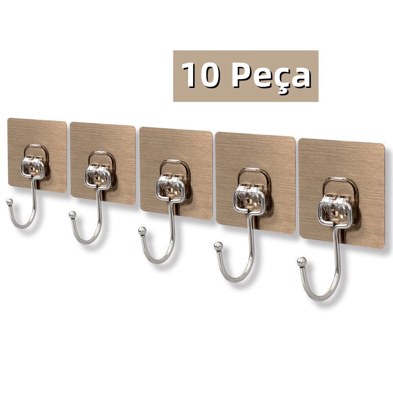 KIT 10/20/30 Gancho Adesivo/ Parede Multifuncional Autocolante Casa Cozinha Quarto Banheiro Organizado em Oferta na Shopee