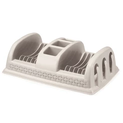 Escorredor de Pratos Rattan Nitron para Cozinha Preparo de Alimentos Uso Doméstico Casa Organizada