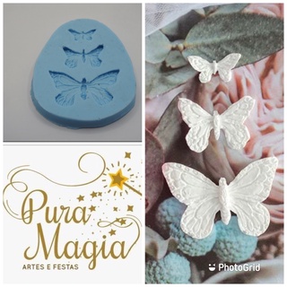 Molde de Silicone Borboleta P/M/G
