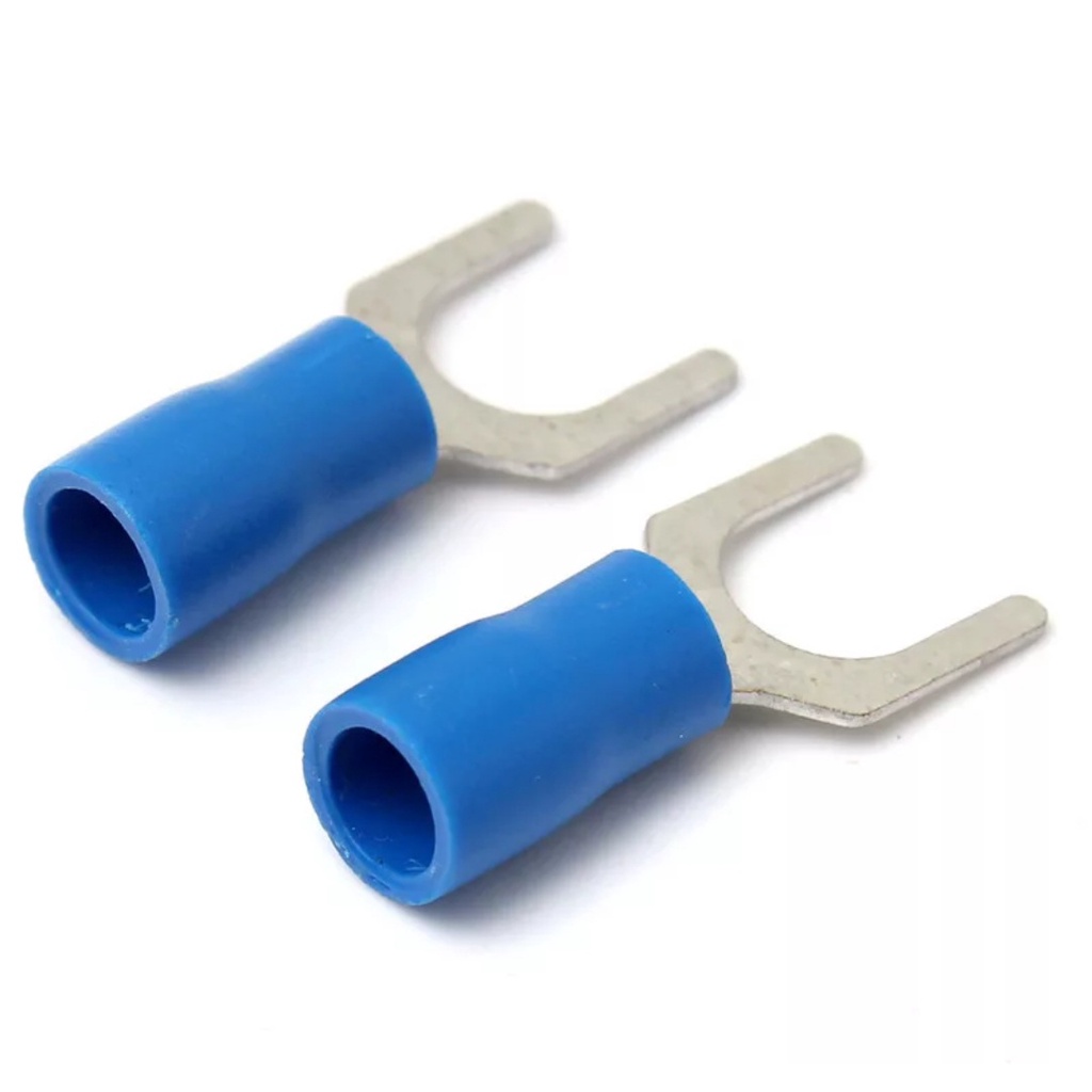 Terminais Elétricos Forquilha Garfo 2,5mm 100 Pç